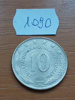 Yugoslavia 10 dinars 1977 copper - nickel 1090