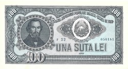 100 lei 1952 Románia 4. aUNC Ritka