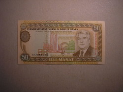 Türkmenisztán - 50 Manat 1995 UNC