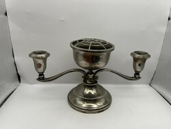 Alpaca candle holder, height 25 x 15 x 12 cm, antique.