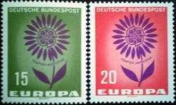 N445-6 / Németország 1964 Europa CEPT bélyegsor postatiszta