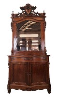 A829 beautiful antique Biedermeier display case