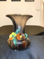 Komlós virágos kerámia váza
