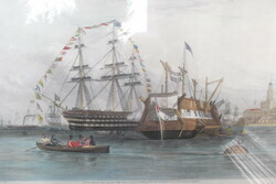 Lithograph ship image