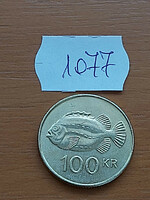 Iceland 100 kroner 2011 nickel-brass, sea hare fish 1077