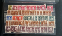 71 Pieces k. U.K. Feldpost stamp on loading sheet 40 ft/piece (a)