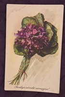 Régi virágos képeslap 5 (M4711)