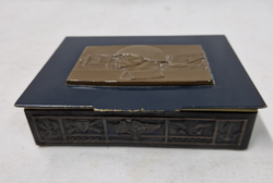 Military decommissioning metal commemorative box with the inscription 