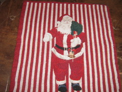 Beautiful machine tapestry woven Santa decorative pillow