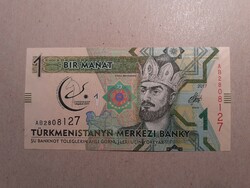 Turkmenistan - 1 manat 2017 commemorative banknote unc