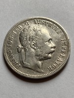 József Ferenc silver 1 florin 1880