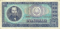 100 lei 1966 Románia 1.