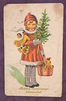 Régi karácsonyi képeslap 1 (M4721)