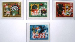 N408-11 / Németország 1963 Népjólét : Grimm mesék V. bélyegsor postatiszta