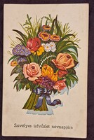 Old floral postcard 4 (m4710)