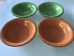 Siaki brand colored ceramic pasta plates, 22 cm diameter, 5.5 cm high