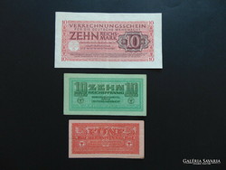 5 - 10 reichspennig - 10 reichsmark bankjegy 1944 LOT ! 01