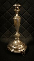 Antique silver candle holder with a beautiful engraved pattern! Weight 340g, height 31.5cm! Indicated