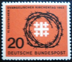 N405 / Németország 1963 Evangélikus Egyháznap bélyeg postatiszta