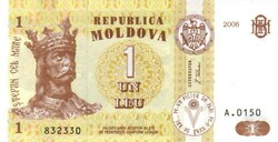 1 leu lei 2006 Moldova UNC