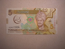 Turkmenistan - 5 manat 2017 commemorative banknote unc