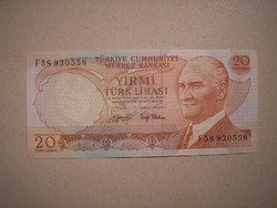 Törökország - 20 Lira 1979 UNC