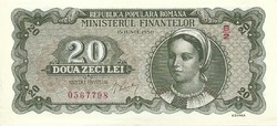 20 Lei 1950 Romanian aunc is rare