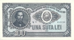 100 Lei 1952 Romania 3. Rare
