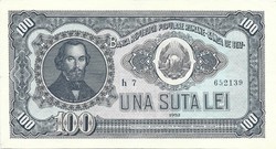 100 lei 1952 Románia 3. Ritka