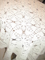 Beautiful handmade crochet antique lace tablecloth