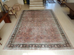 Real cashmere silk 305x425 cm hand-knotted Persian rug. Extra large size!