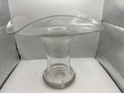 Art deco üveg váza, 27 x 23 cm-es magasságú hibátlan darab.