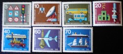 N468-74 / Németország 1965 Közlekedési Kiállítás bélyegsor postatiszta