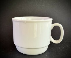 Zsolnay type display white mug