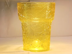 Shattered glass vase