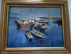 Nautical picture with a nice frame 51x41