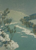 Turkish Endre (1926-1980): winter landscape