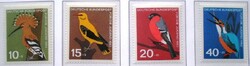 N401-4 / Németország 1963 Ifjúságért : Madarak bélyegsor postatiszta