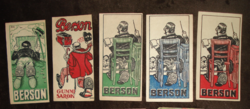5 old counting cards, Berson ground