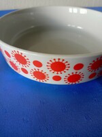 Alföldi sundew round porcelain bowl with garnish