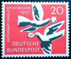 N276 / Németország 1957 Levelező hét bélyeg postatiszta