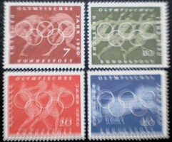 N332-5 / Németország 1960 Olimpia Róma bélyegsor postatiszta