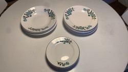 Blue floral plate set - tableware