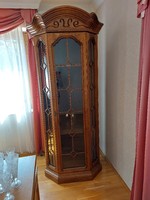 Wooden corner display case