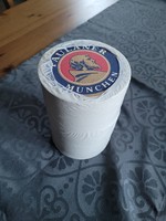Paulaner Munich beer coaster, complete package, cylinder in one.