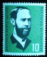 N252 / Németország 1957 Heinrich Hertz bélyeg postatiszta