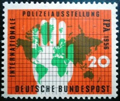 N240 / Németország 1956 Nemzetközi Rendőr Kiállítás bélyeg postatiszta