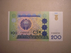 Uzbekistan - 200 som 1997 unc