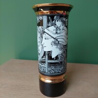 Szász Endre Hollóházi porcelán váza