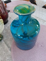 Málta Mdina tenger színű üveg váza